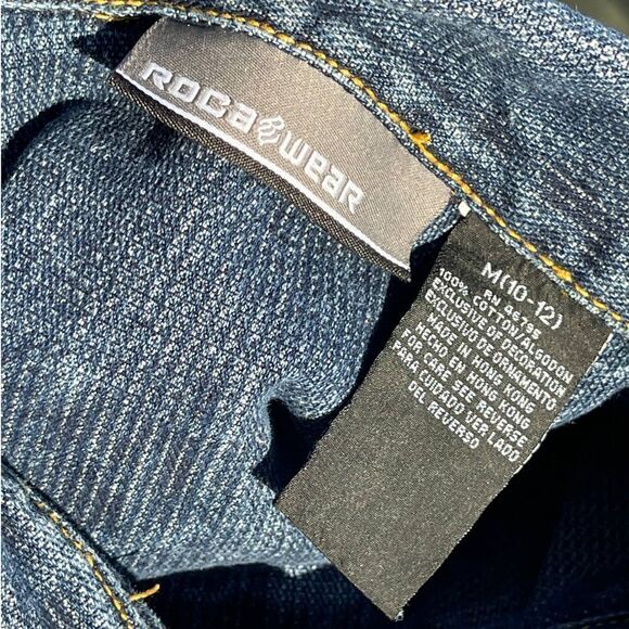 Rocawear Street Wear Acid Wash Blue Jean Cropped Jacket Size M - Picture 9 of 10